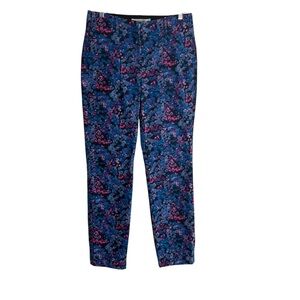 BODEN Chelsea Hydrangea Floral Turn-up Ankle Pants Size 6 -- GORGEOUS!!!